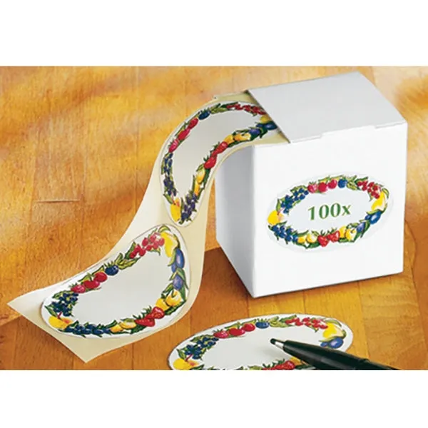100 étiquettes autocollantes décor fruits Wenko by Maximex 