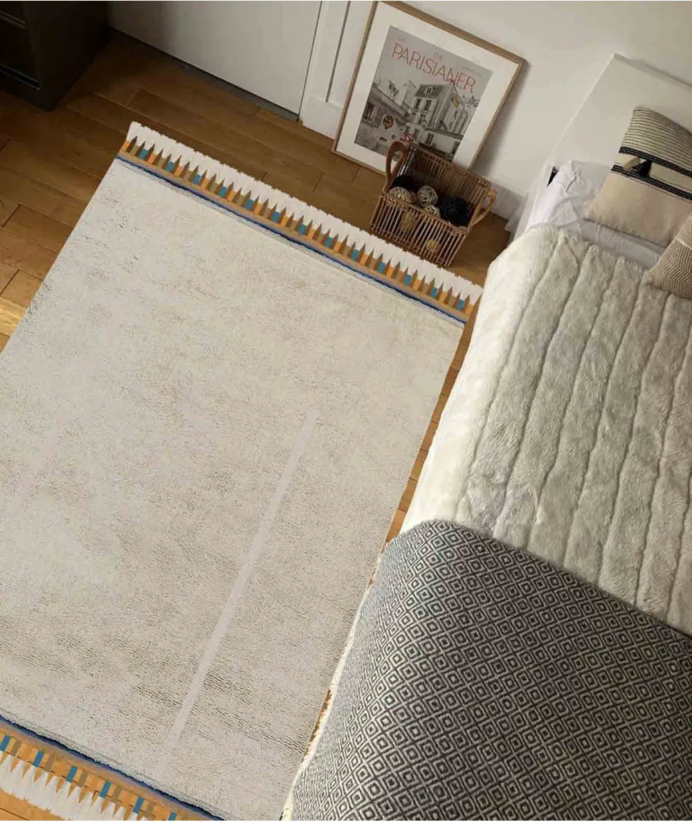 Afk Living : Tapis lavable 'Happy' - 100% Ecoresponsable - Mer(e)veilleuse