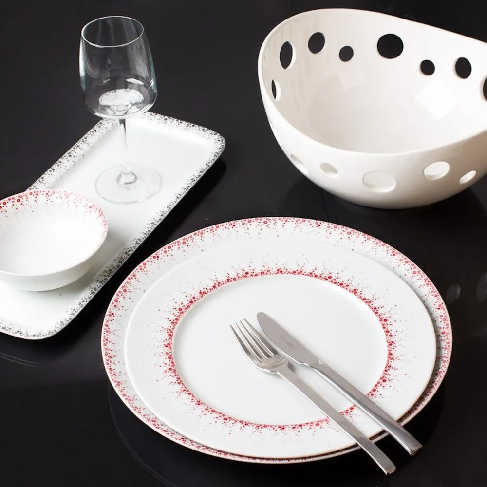 Assiette plate boréalis gris 27cm (lot de 6)
