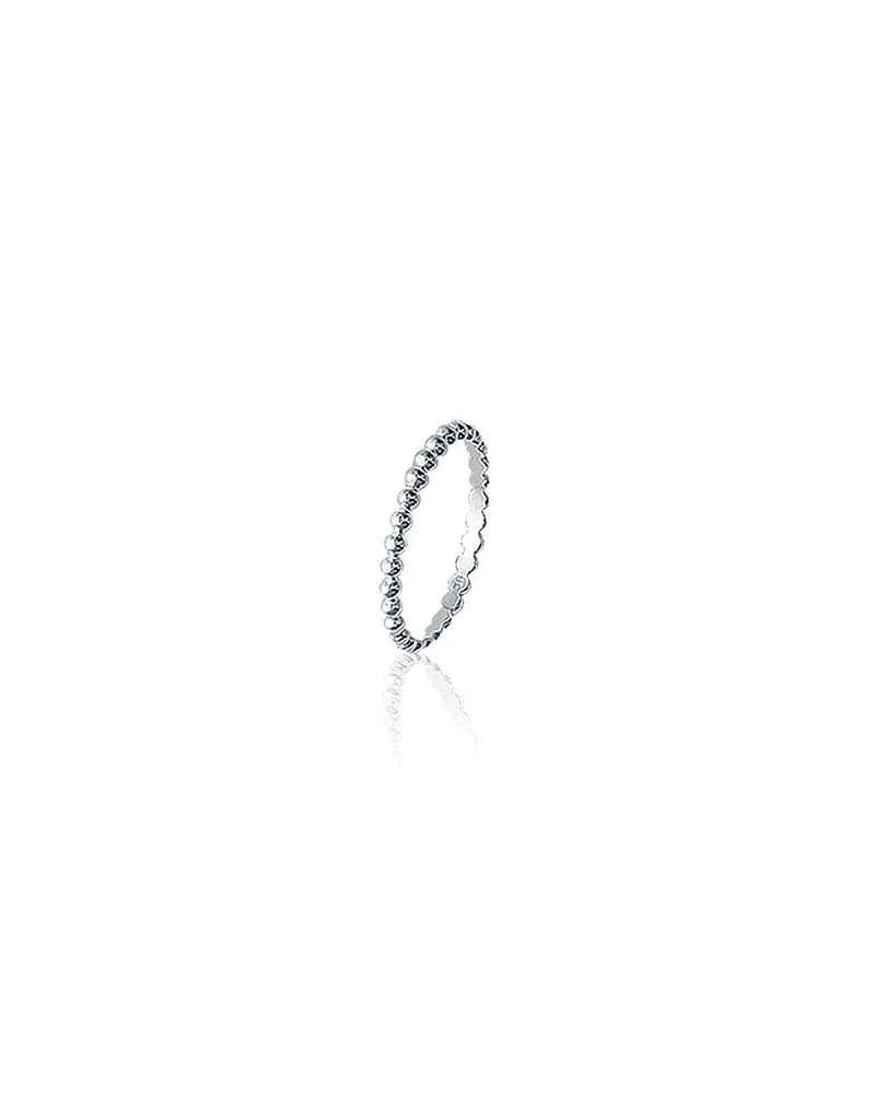 Bague fine Maille boule - Argent 925 by Zosha