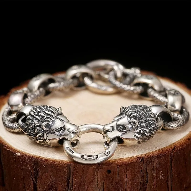 Bracelet Steampunk  Lions Vintage