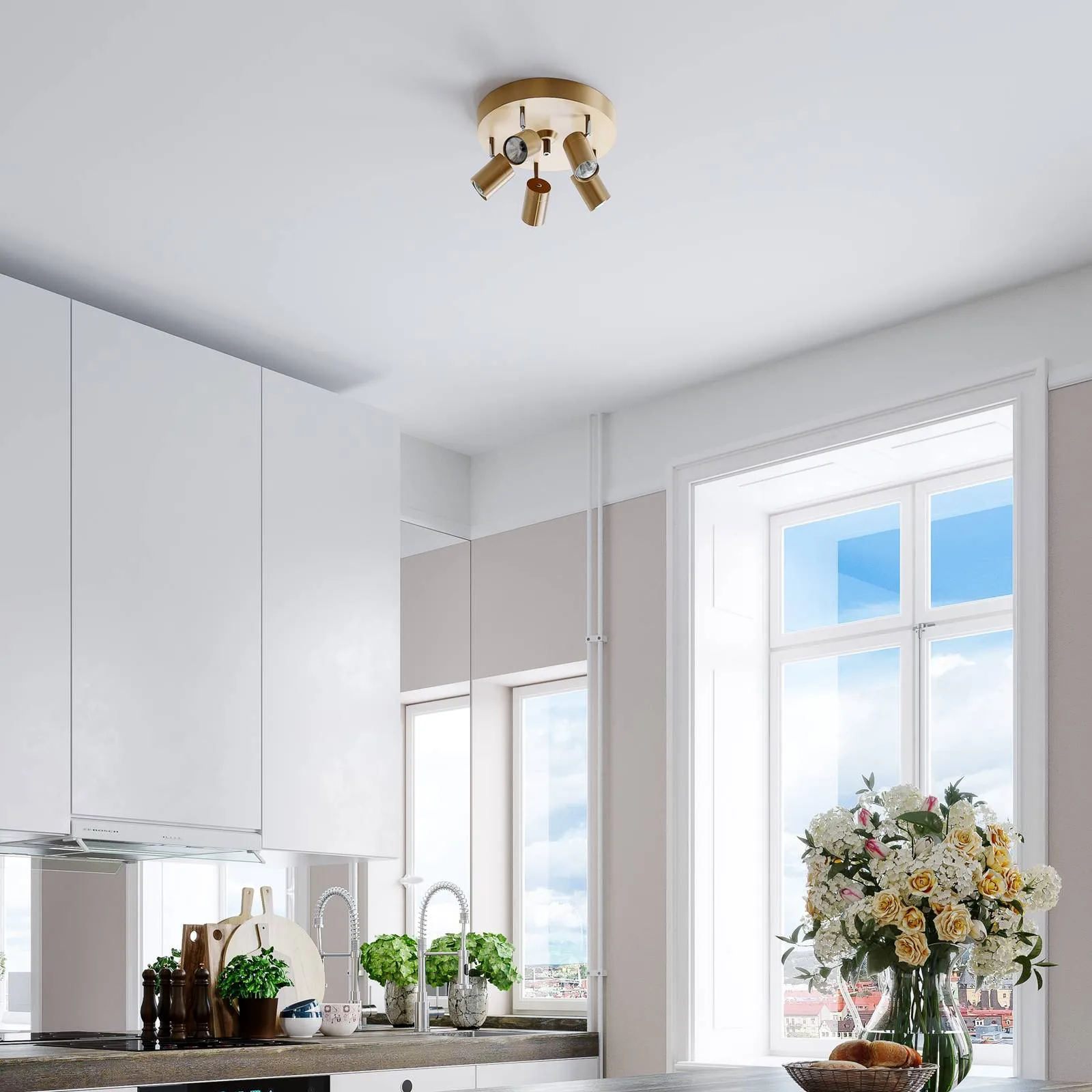 By Rydéns Correct spot pour plafond x3 doré mat By Rydéns