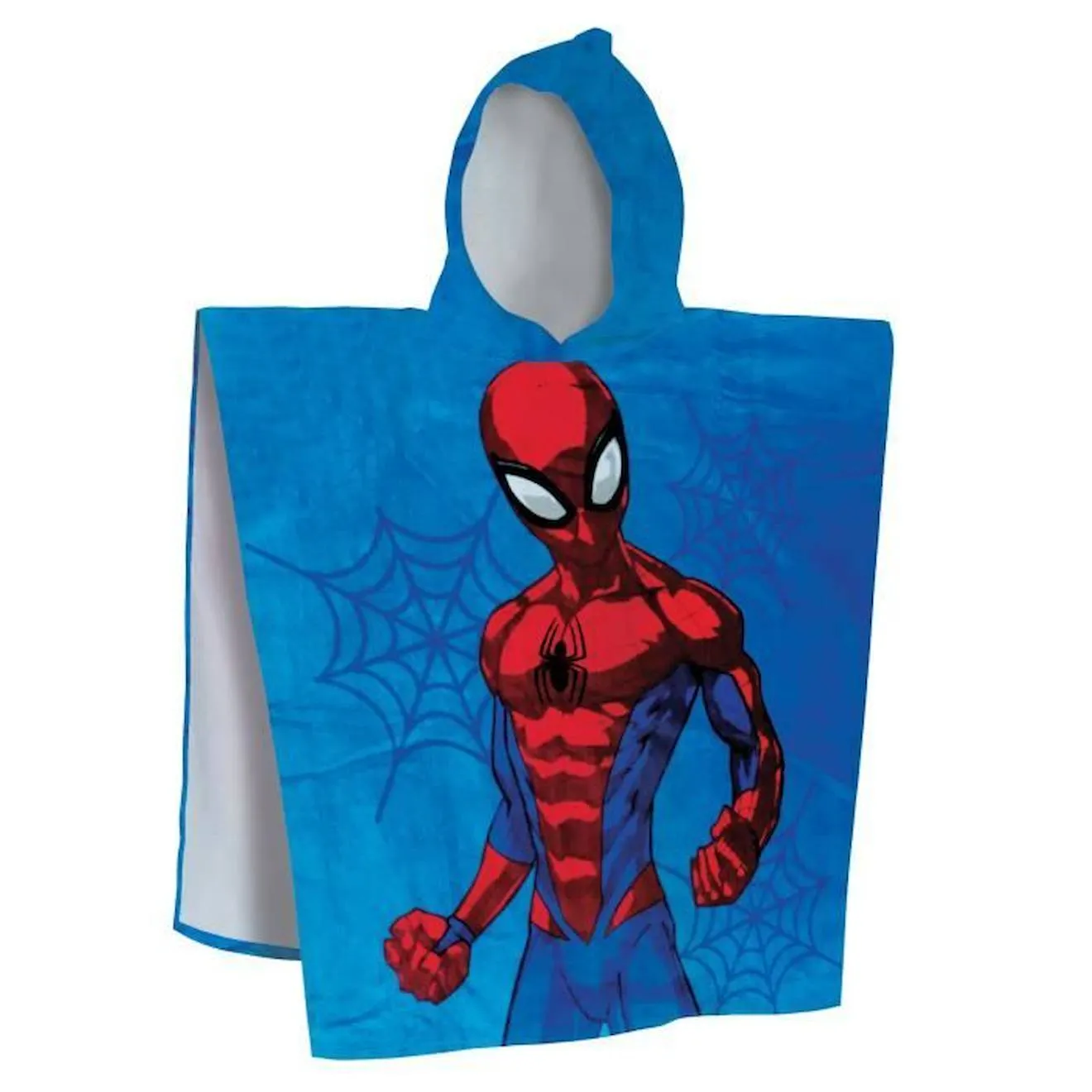 Cape de bain enfant SPIDERMAN HERO - DISNEY - 100% coton - 60x120 cm - lavable à 40° bleu - Disney