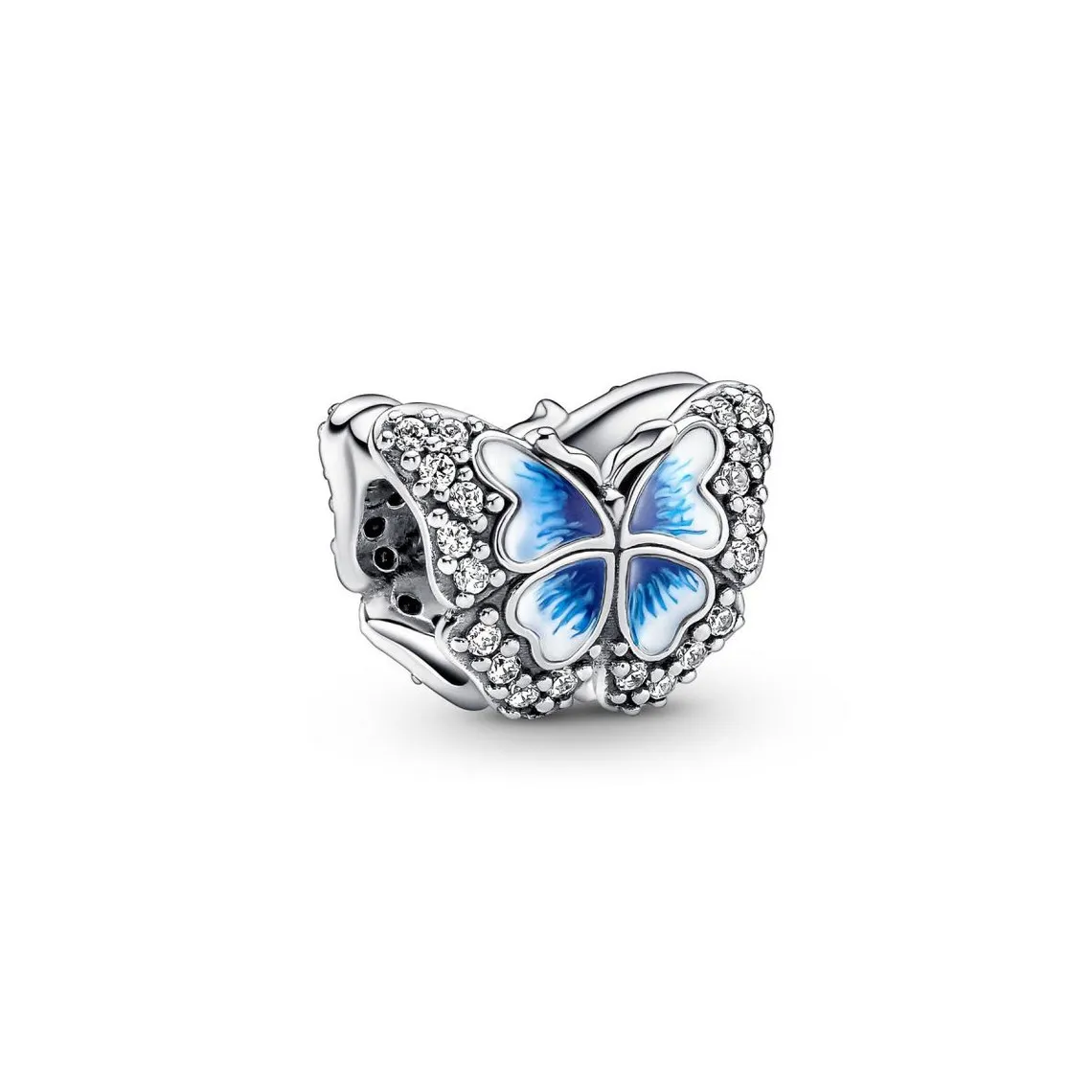 Charm Pandora Moments Papillon bleu double face - Argent 925/1000ᵉ | 3 Suisses