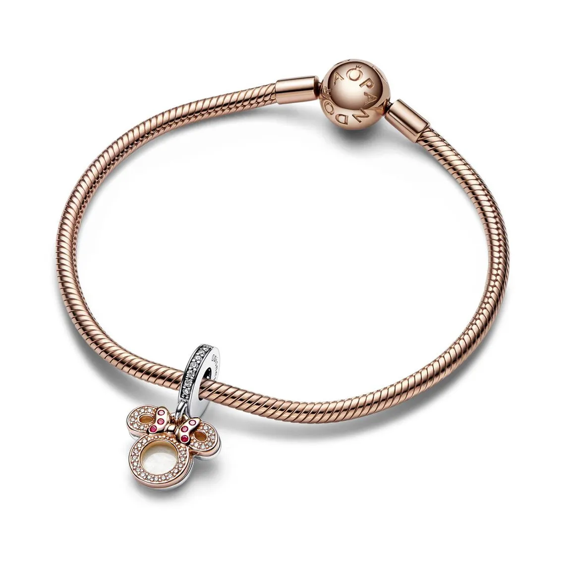 Charm Pendant Double Silhouette de Minnie - Disney X Pandora | 3 Suisses