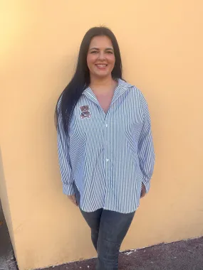 Chemise rayée ourson