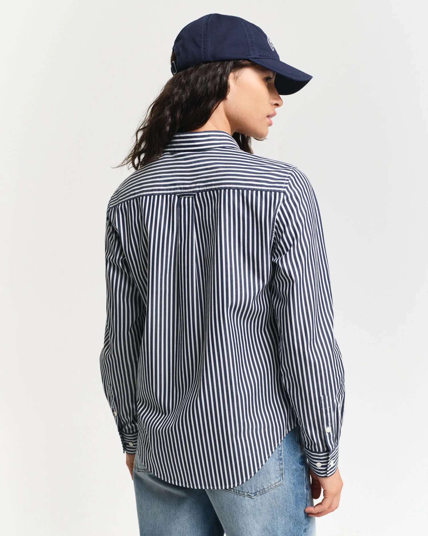Chemise regular fit en popeline à rayures classique