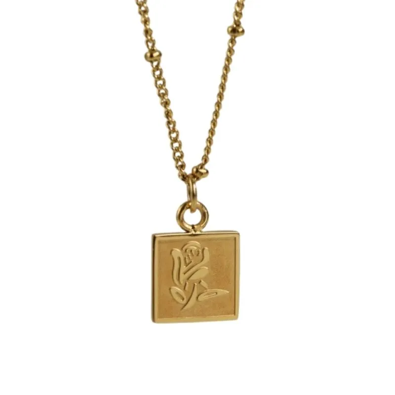 Collier Année 80 avec Pendentif Inox