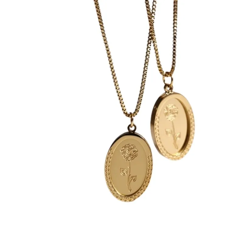 Collier Année 80 avec Pendentif Inox