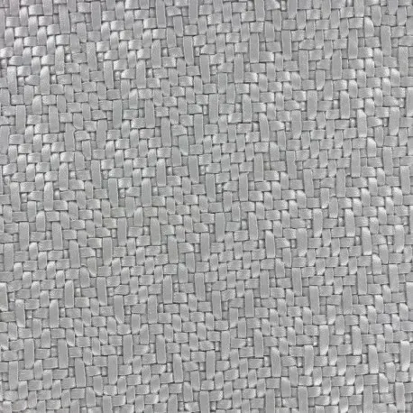 Coupon 100 cm x 140 cm Simili cuir sur feutre Charlize - argent