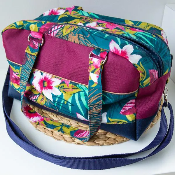 Coupon de tissu coton sergé - Agoda pétrole