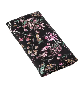 Coupon de tissu en viscose - Imprimé noir