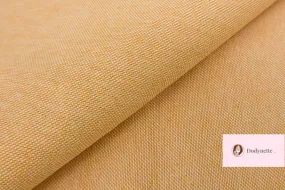 Coupon de toile de coton aspect lin - Jaune chiné - OEKO-TEX