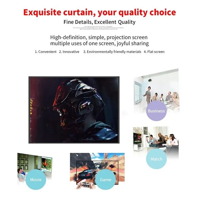 Écran Projection Portable 150" - Robuste & Lavable