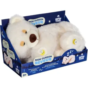 Gipsy Toys - Ourson Rêveur Sonore - 30 cm – Beige blanc - Gipsy Toys