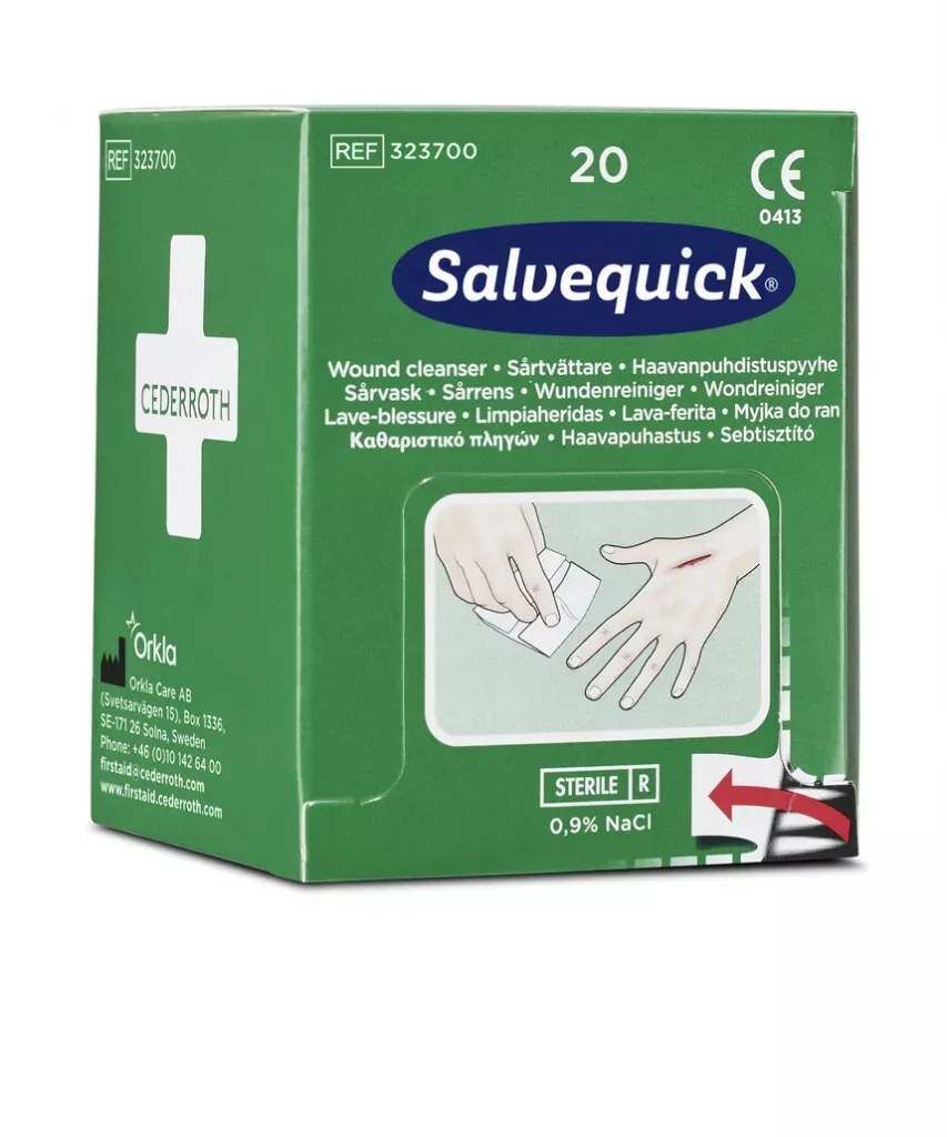 Lingettes lave-blessure Cederroth