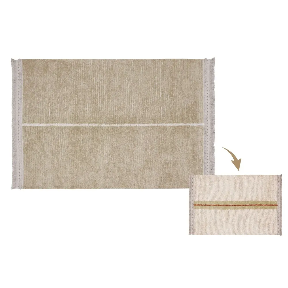 Lorena canals - tapis lavable réversible sauge duo