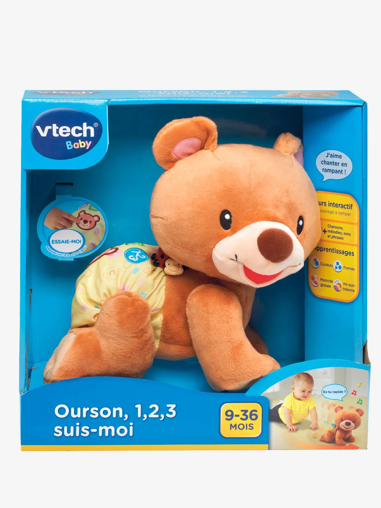 Ourson 123 suis-moi VTECH marron - Vtech