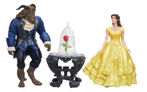 Pack de figurines La Belle et La Bête avec Rose enchantée Disney 2017 | Disney 