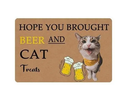 Paillassons Chat Et Bière