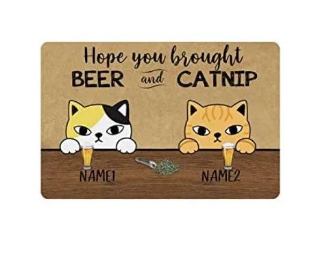 Paillassons Chat Et Bière