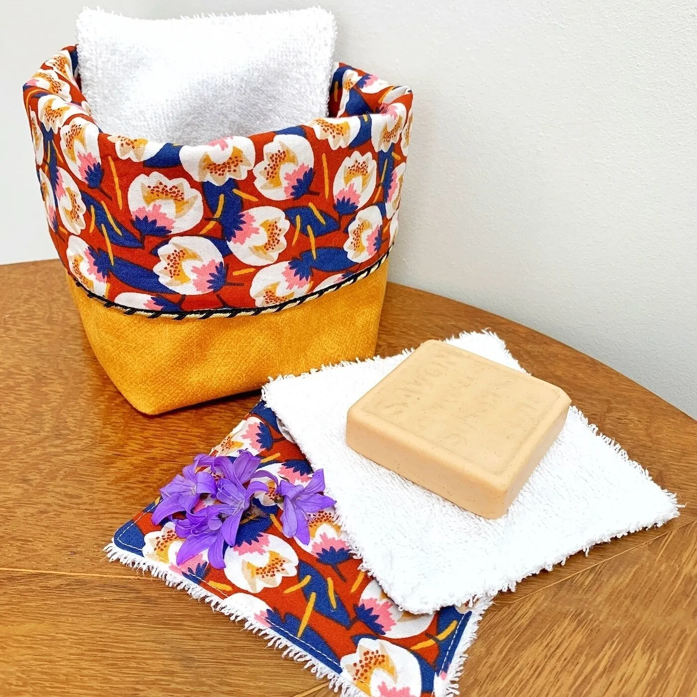 Patron panière à lingettes & trousse zippée