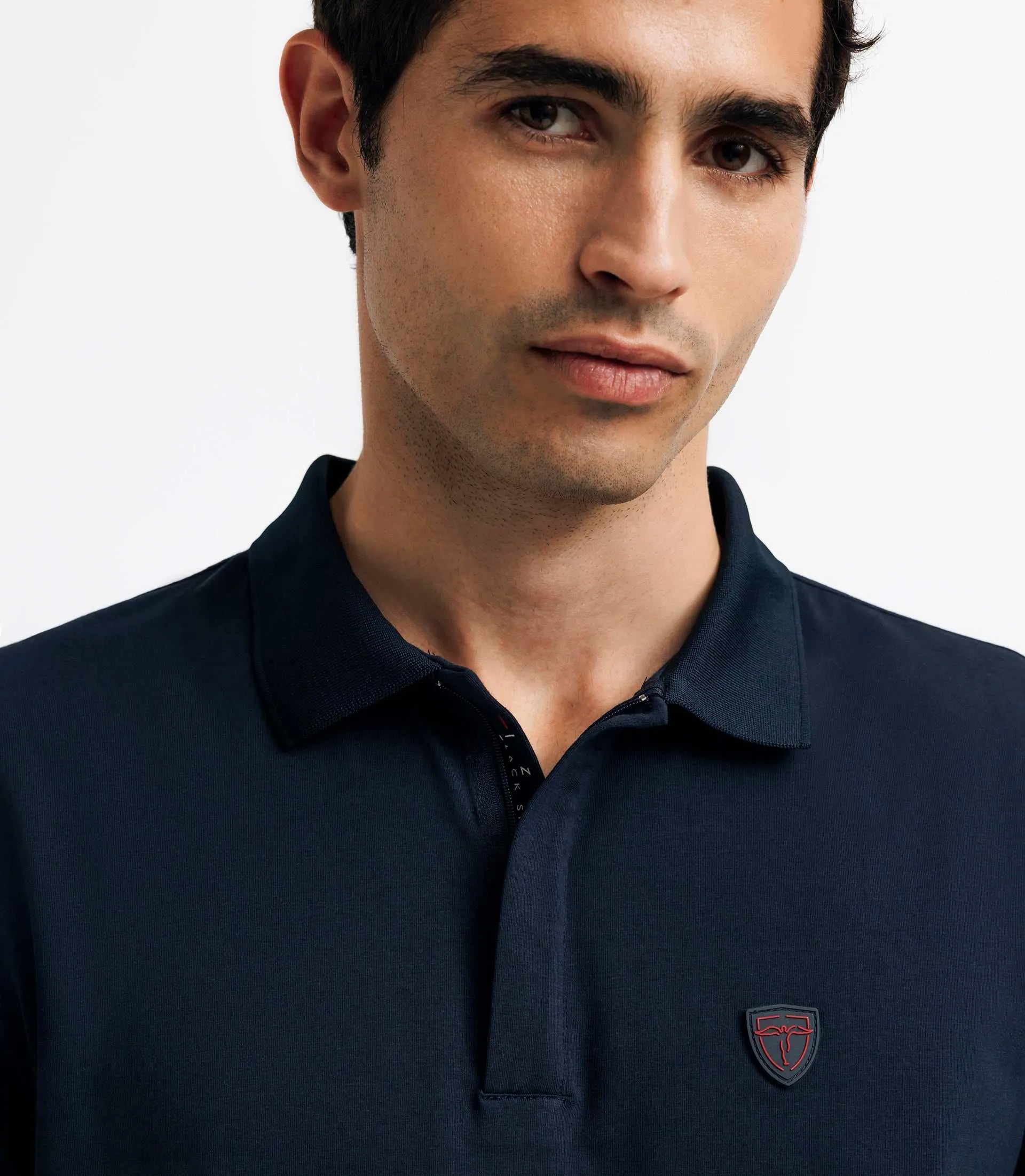 Polo avec patch marine