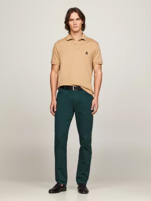 Polo coupe standard en interlock TH Monogram | Kaki | Tommy Hilfiger
