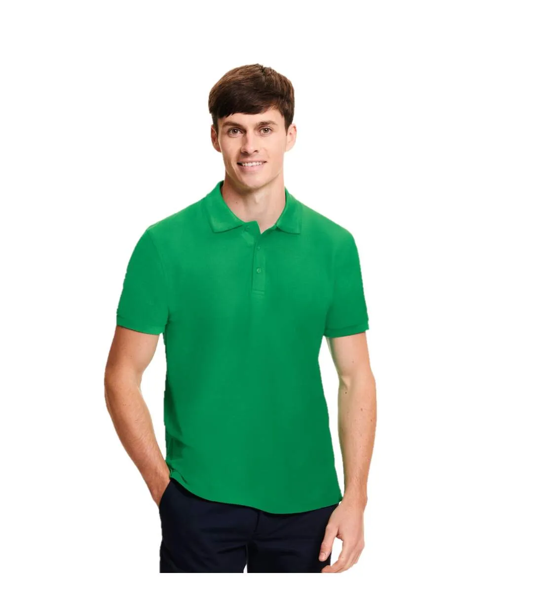 Polo iconic homme vert menthe Fruit of the Loom