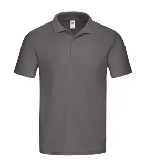 Polo manches courtes original homme gris Fruit of the Loom