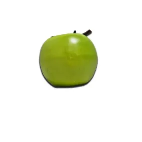 Pomme fruit factice en plastique Ømètre 8cm h8cm vert