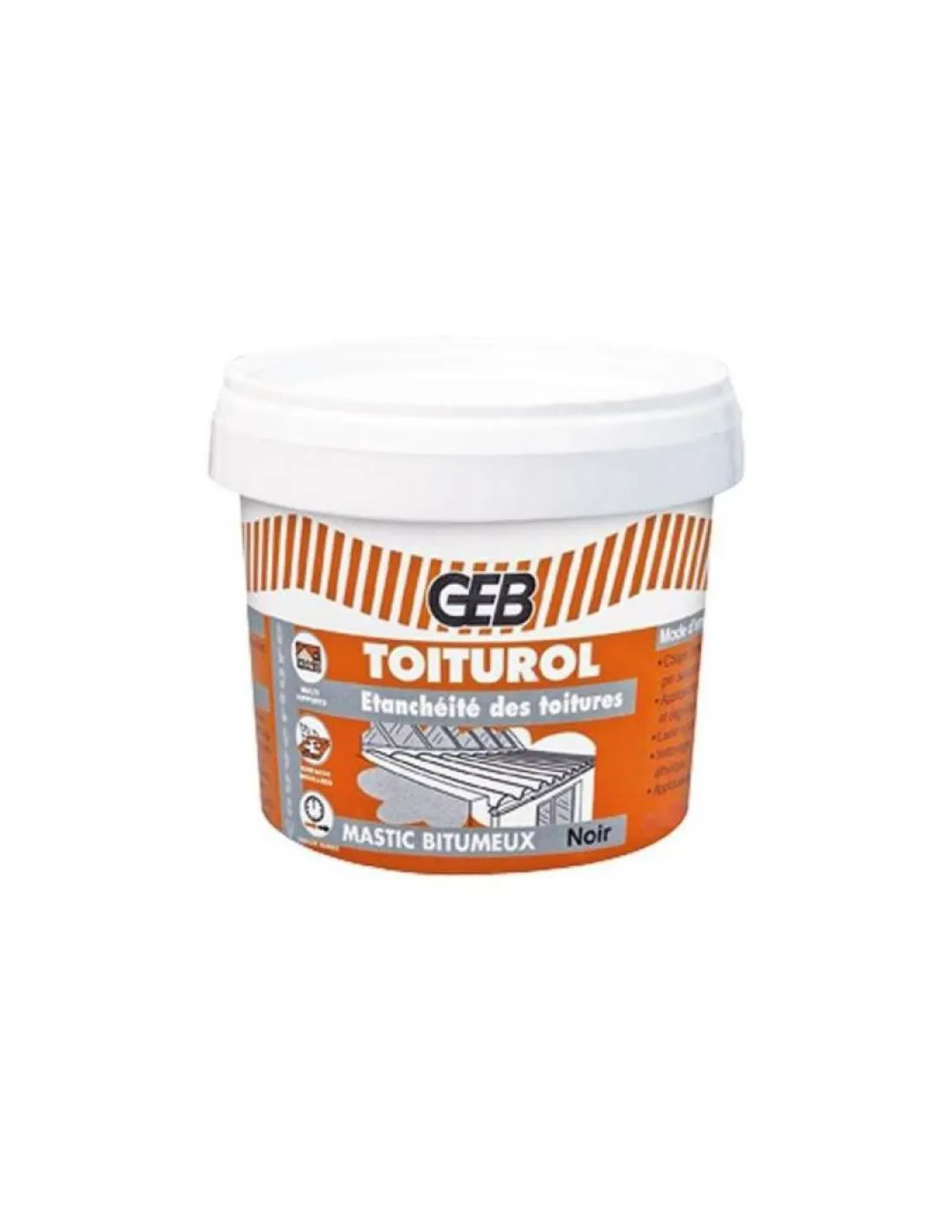 Pâte bitumeuse étanche Toiturol 400g - GEB