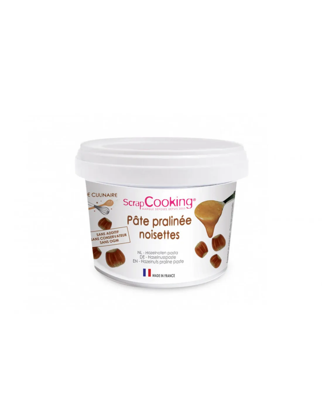 Pâte pralinée aux noisettes Scrapcooking 200g