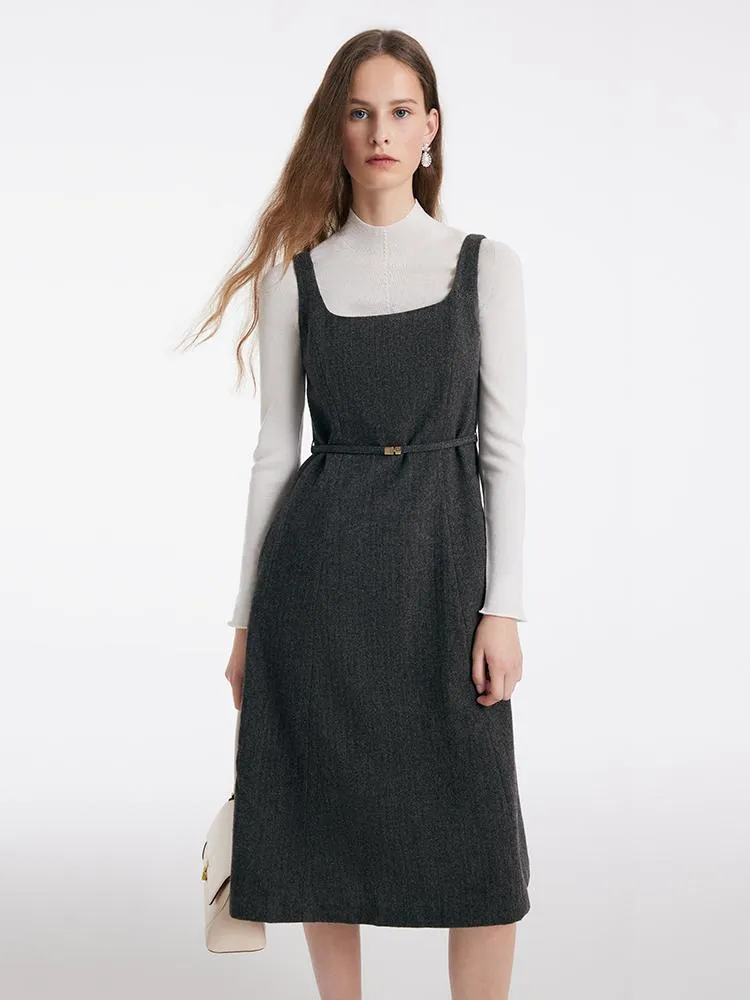 Robe gilet en laine lavable