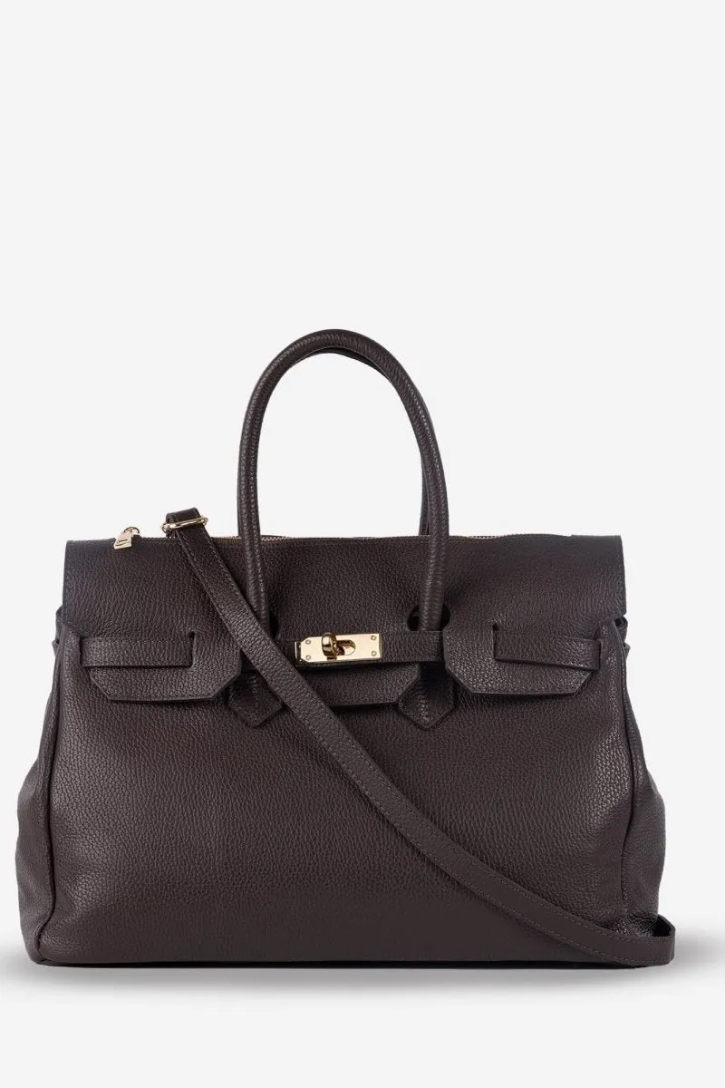 SAC SOUPLE 40 en Cuir Moka