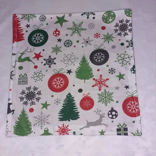 Serviette de table lavable motifs sapin de noël