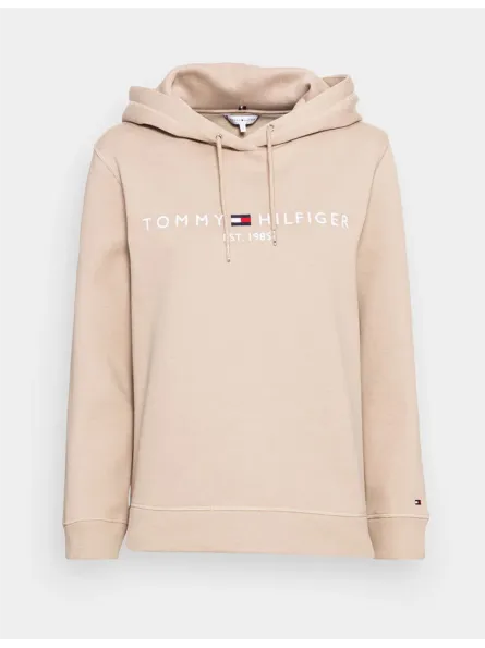 Sweat capuche logo Tommy Hilfiger Beige