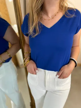 Top Celeste - bleu électrique