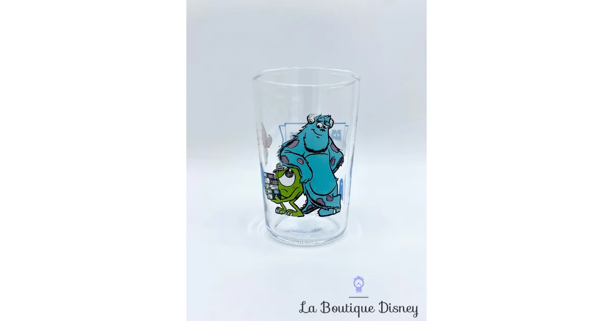 Verre Amora Monstres Academy Disney Sulli Bob Razowski moutarde