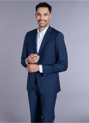 VESTE DE COSTUME LAVABLE BI-STRETCH EN FIN PIQUÉ DE LAINE MÉLANGÉE