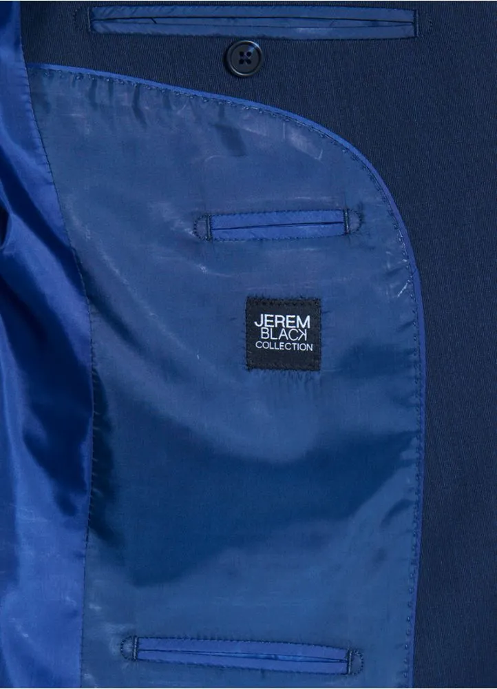 VESTE DE COSTUME LAVABLE BI-STRETCH EN FIN PIQUÉ DE LAINE MÉLANGÉE